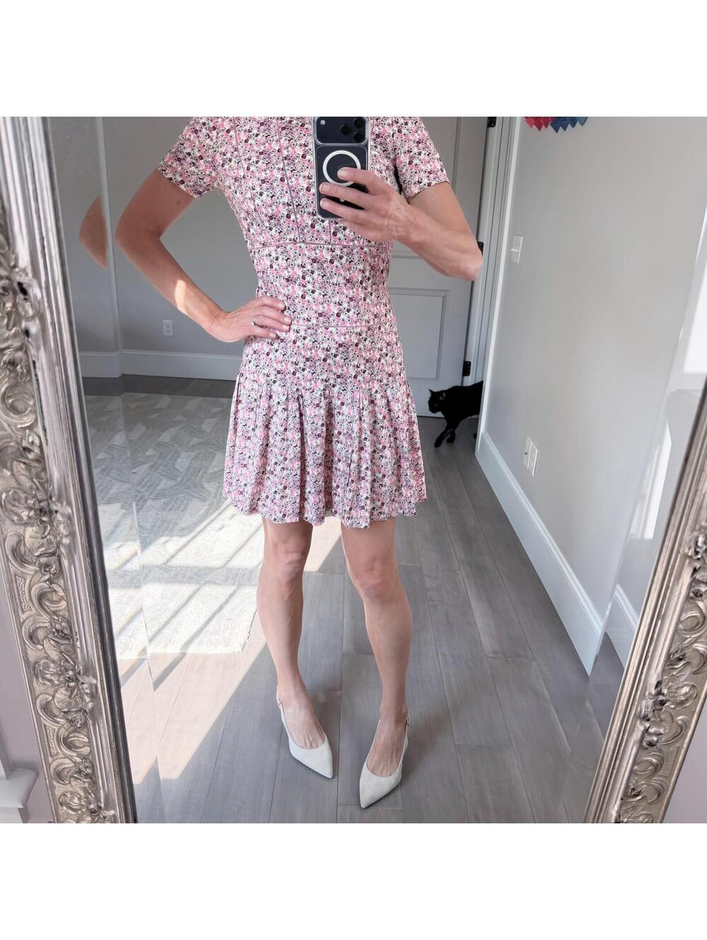Juicy Couture Y2K Floral Pink Short Sleeves Size 4